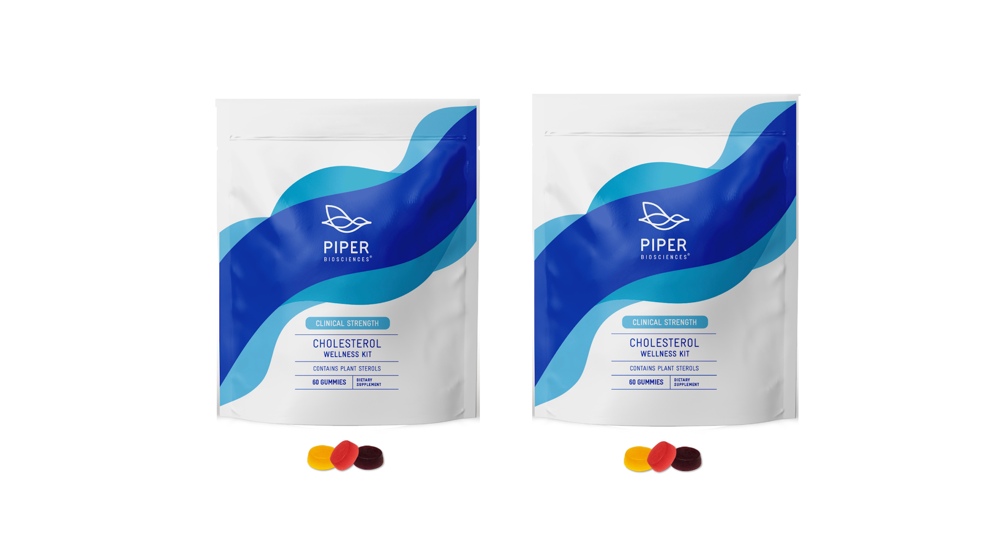 Two 60 Gummy Packs (120 Gummies) [BUY 3, SAVE 10%: USE CODE PIPERBIO10]